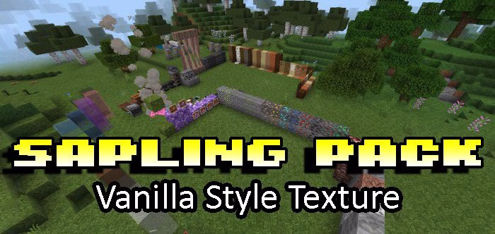 Sapling texture pack (1. 20, 1. 19) – mcpe/bedrock