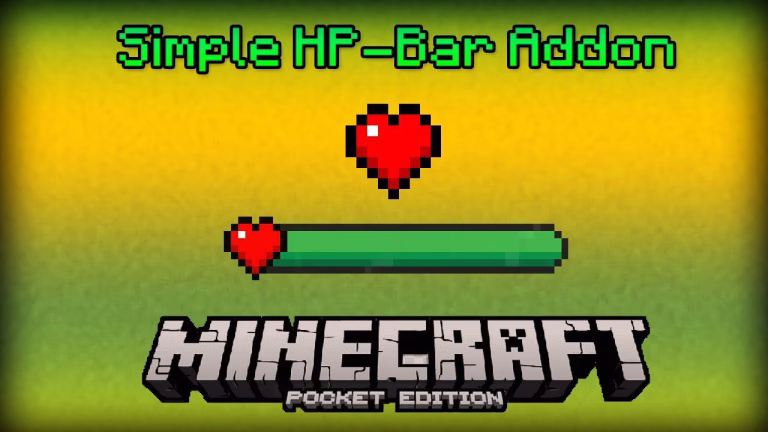 Simple health bar resource pack (1. 20, 1. 19) – health indicator