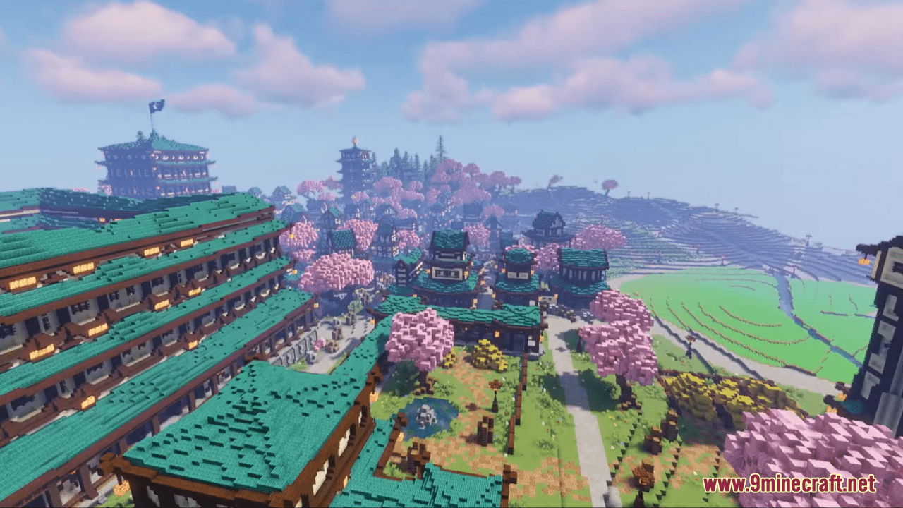 Japanese City Map (1.21.4, 1.20.1) - City On Custom Island 47 1733292735 504 japanese city map 1214 1201 city on custom island