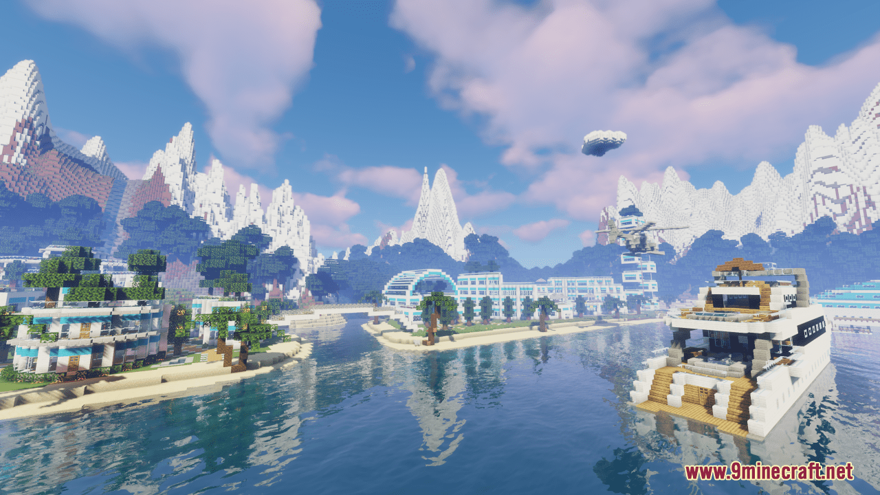 Lilypad City Map (1.21.4, 1.20.1) - Floating City! - Aadhu.com