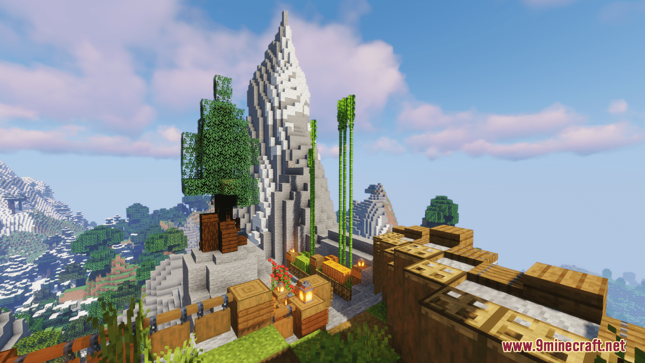 Blue-Roofed Mountain House Map (1.20.4, 1.19.4) - Grand Medieval ...