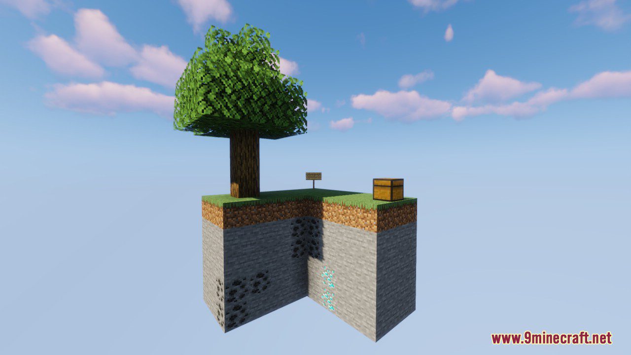 Simple Skyblock Map (1.21.4, 1.20.1) - Survive On The Cloud - Aadhu.com