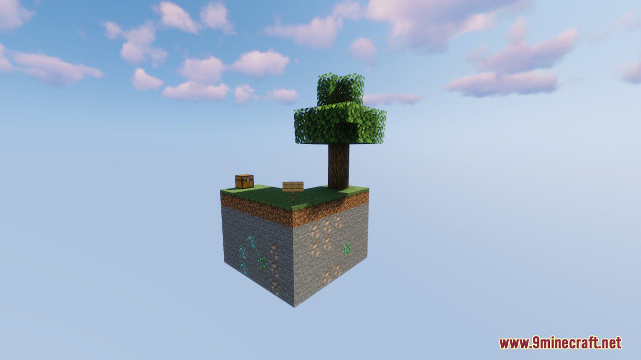 Simple Skyblock Map (1.21.4, 1.20.1) - Survive On The Cloud - Aadhu.com