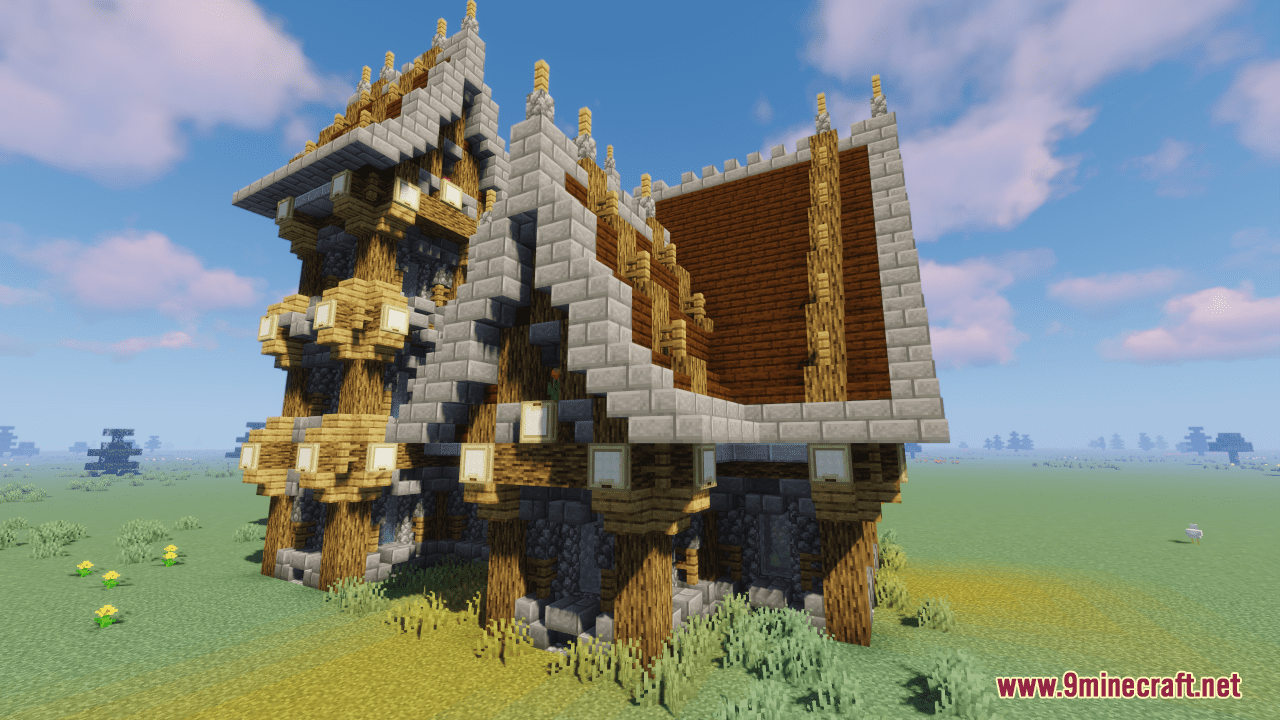 Medieval House 3 Map (1.21.4, 1.20.1) - Timeless Architectural Treasure 61 1735040039 550 medieval house 3 map 1214 1201 timeless architectural treasure
