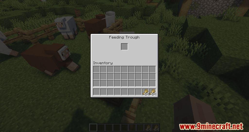 Animal Feeding Trough Mod (1.21.4, 1.20.1) - A New Item That Helps You In Feeding 64 1735120512 983 animal feeding trough mod 1214 1201 a new item