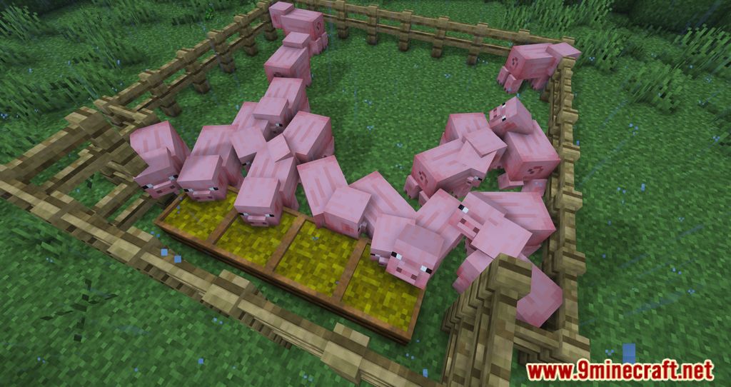 Animal Feeding Trough Mod (1.21.4, 1.20.1) - A New Item That Helps You In Feeding 78 1735120514 577 animal feeding trough mod 1214 1201 a new item