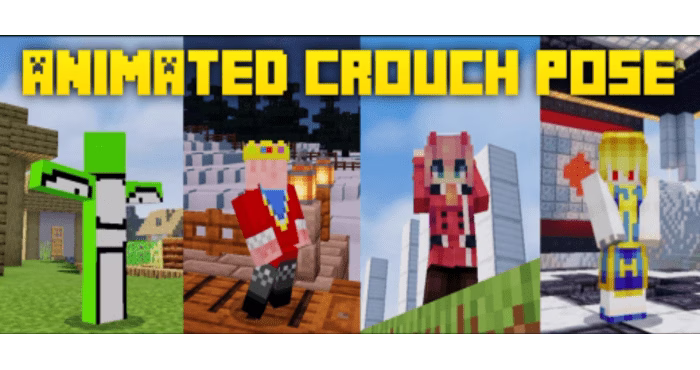 Animated crouch texture pack (1. 19) – mcpe/bedrock