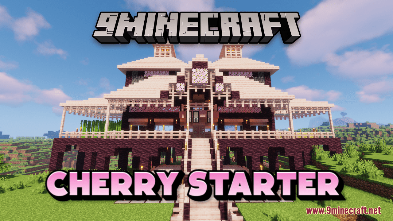 Cherry Starter Map (1.21.4, 1.20.1) - Your Blossom Beginnings 45 Cherry starter map 1214 1201 your blossom beginnings