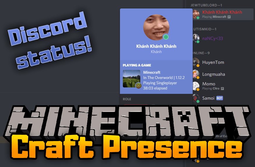 Craft presence mod for minecraft logo