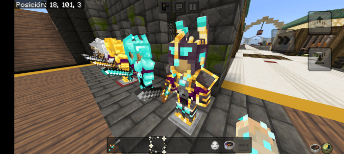 Fantasy knight 3d armor helmets pack 119 mcpebedrock