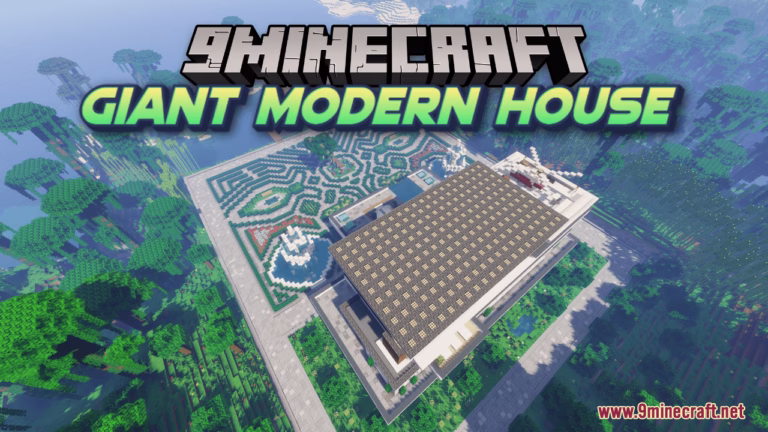 Giant modern house map (1. 21. 4, 1. 20. 1) – a minecraft architectural gem
