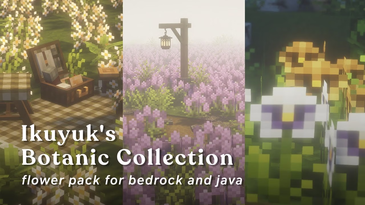 Ikuyuk’s botanic collection texture pack (1. 19) – java/bedrock