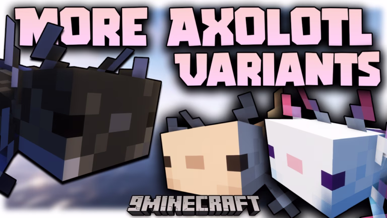 More axolotl variants mod (1. 21. 4, 1. 20. 1) – more adorable creatures