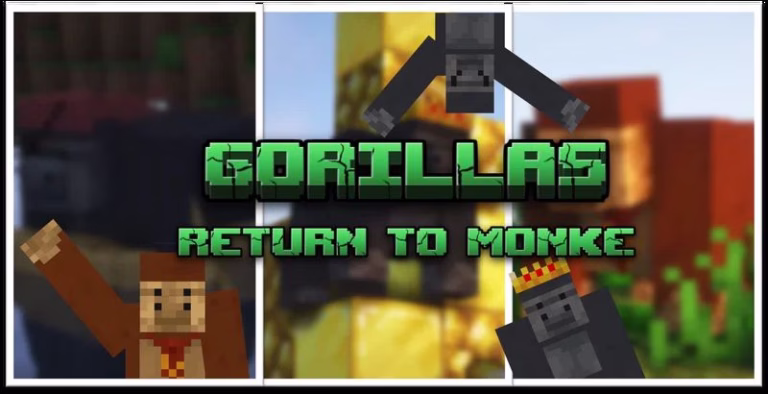 Gorillas texture pack (1. 19) – java/bedrock edition