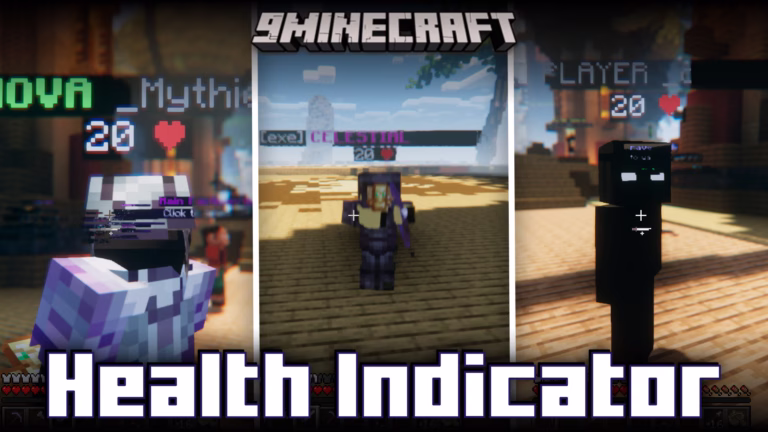 O-peepo health indicator mod (1. 21. 4, 1. 21. 1) – player health display