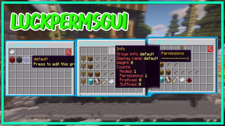 Luckperms gui plugin (1. 19, 1. 18) – spigot