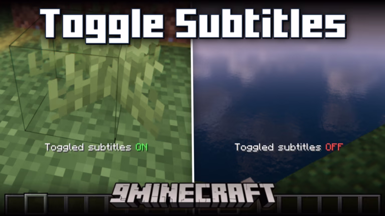Toggle subtitles mod (1. 21. 4, 1. 20. 1) – turn subtitles on/off using keybinds