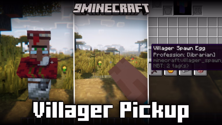 Villager pickup mod (1. 21. 4, 1. 20. 1) – pick up & transport villagers