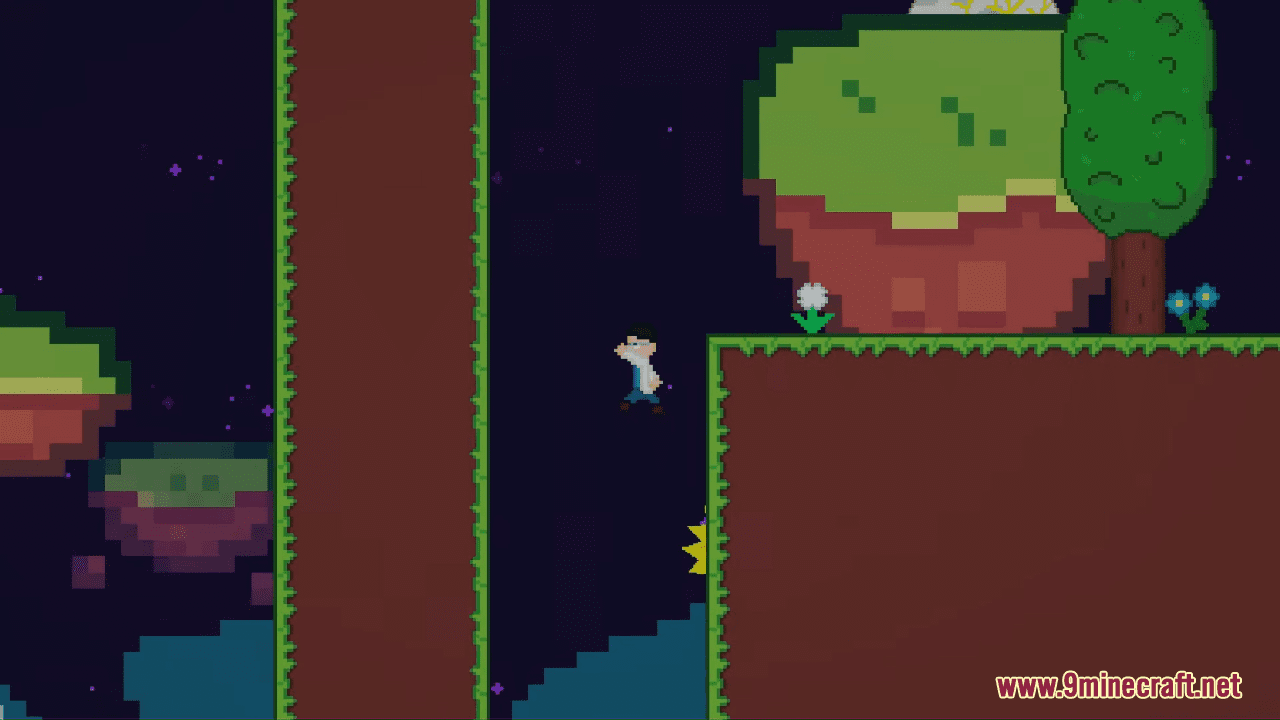 Moon Fall Map (1.21.4, 1.20.1) - 2D Minecraft Adventure - Aadhu.com