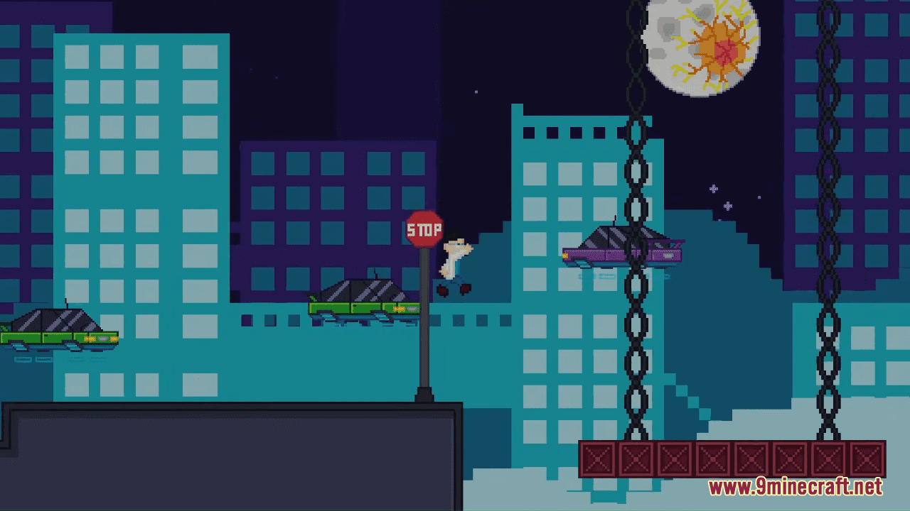 Moon Fall Map (1.21.4, 1.20.1) - 2D Minecraft Adventure - Aadhu.com