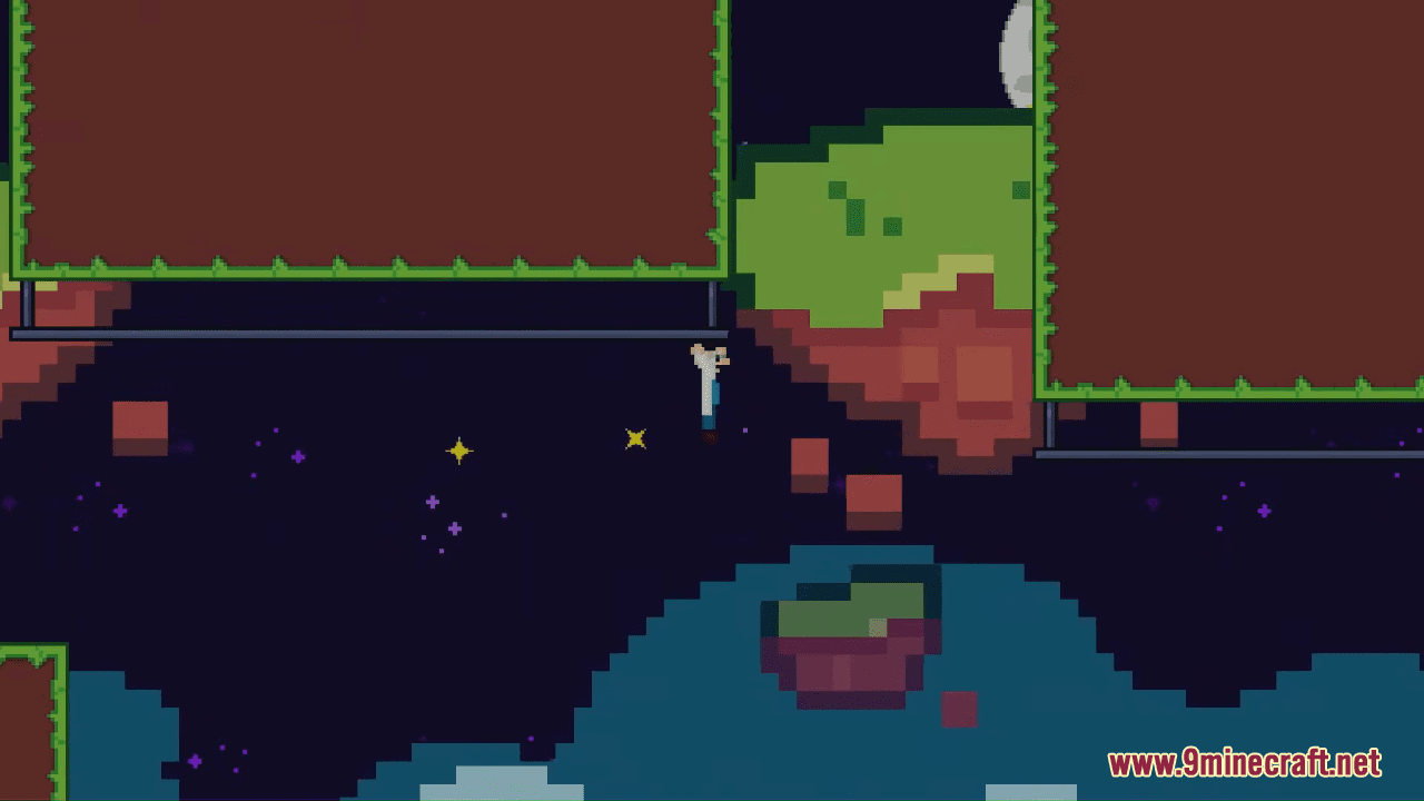 Moon Fall Map (1.21.4, 1.20.1) - 2D Minecraft Adventure - Aadhu.com