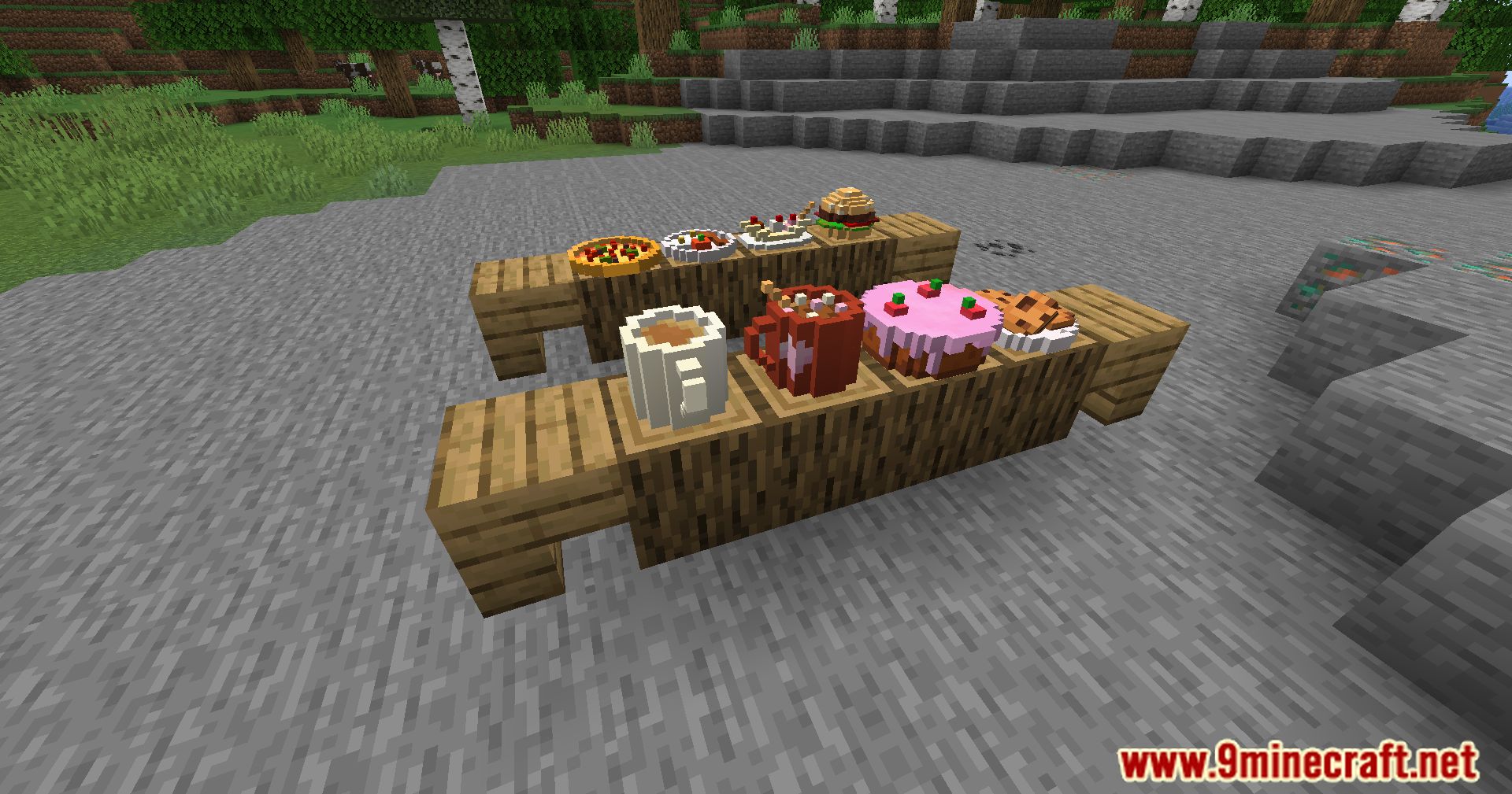 Minecraft Waffles Waffle's Placeable Foods Mod (1.21.4, 1.20.1) - Feast Your Eyes ...