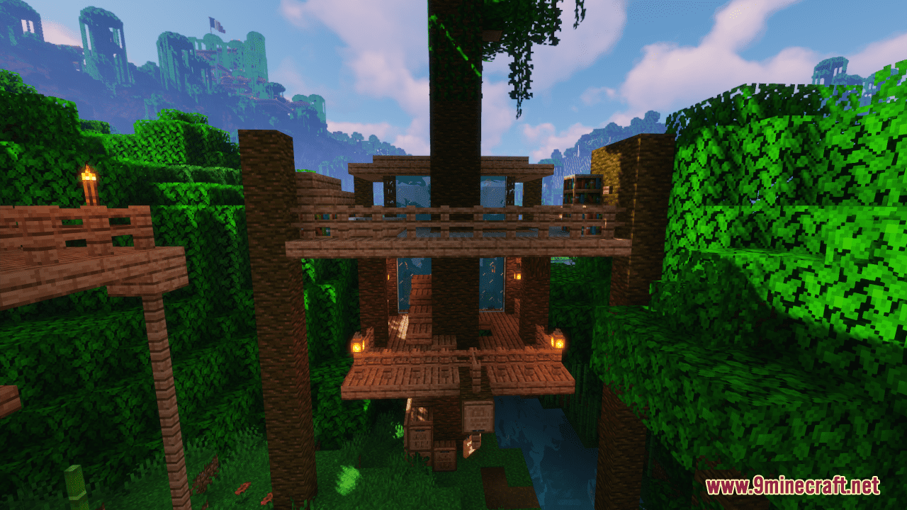 Treehouse Map Extravagant Jungle Treehouse Map (1.21.4, 1.20.1) - Explore The Lush ...