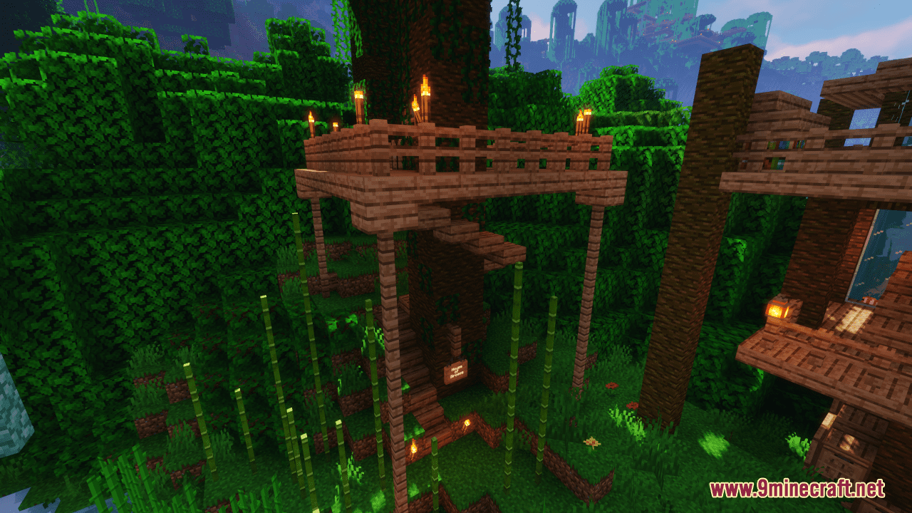Treehouse Map Extravagant Jungle Treehouse Map (1.21.4, 1.20.1) - Explore The Lush ...