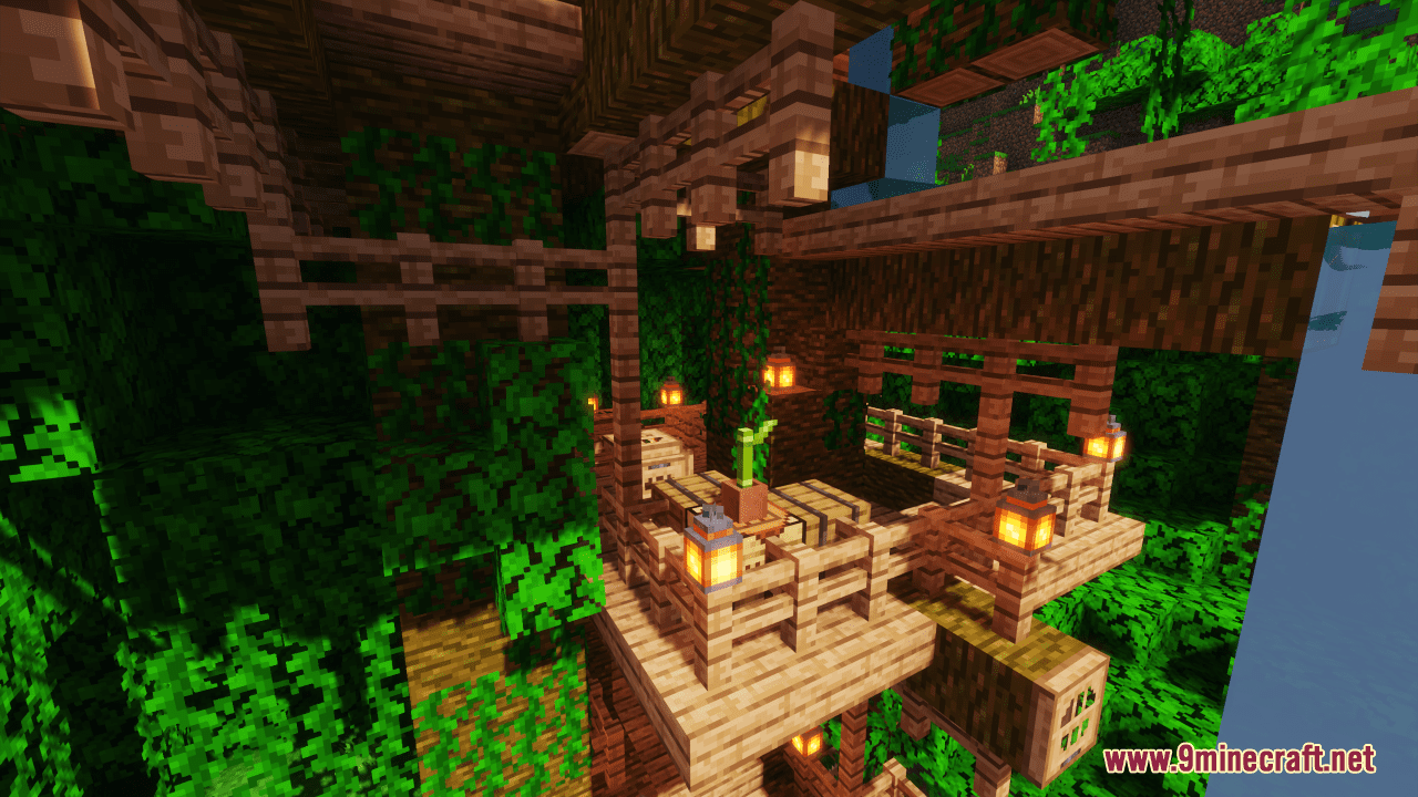 Treehouse Map Extravagant Jungle Treehouse Map (1.21.4, 1.20.1) - Explore The Lush ...