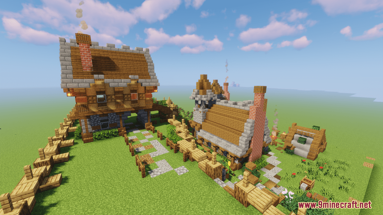 Small Peasant Village Map (1.21.4, 1.20.1) - A Rustic Retreat - Aadhu.com