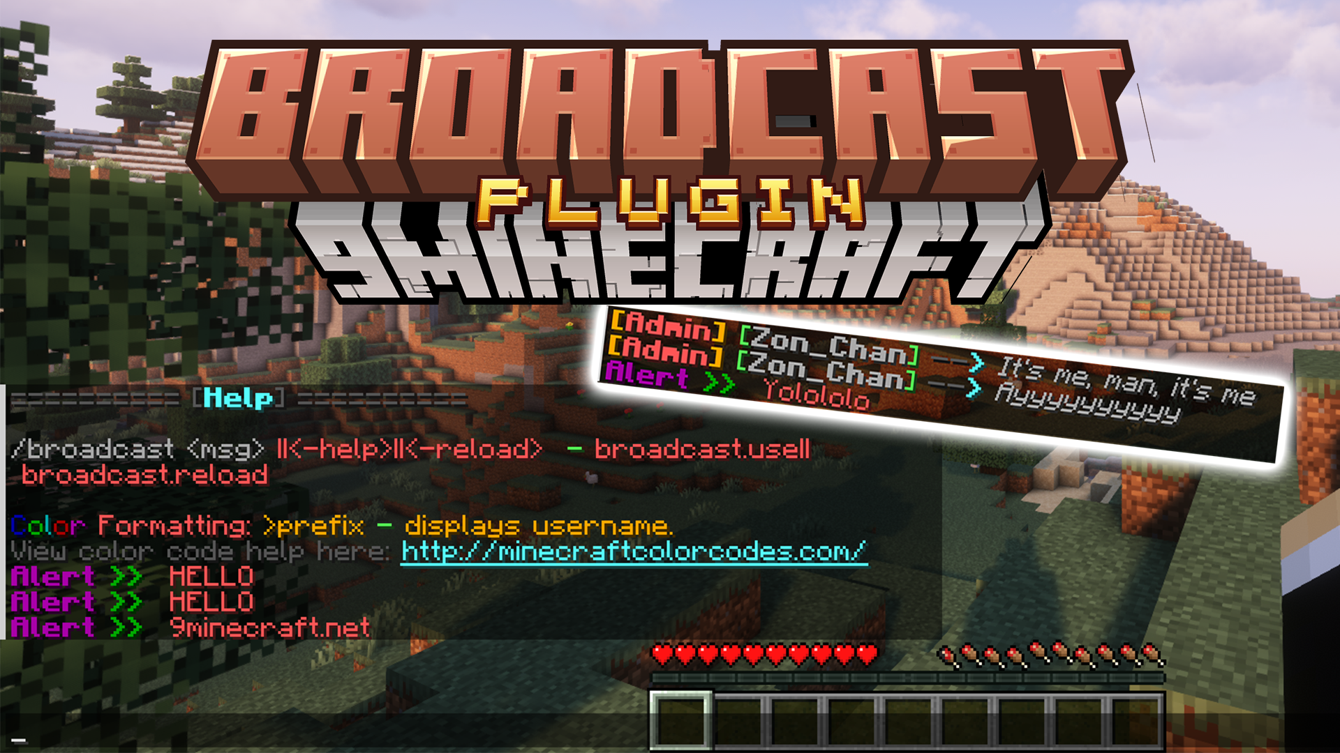 Broadcast Plugin (1.12.2, 1.8.9) - Custom Broadcast Plugin - Aadhu.com