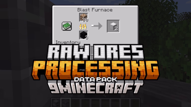 Raw ores processing data pack (1. 21. 3, 1. 20. 1) – smelt raw ore blocks with ease