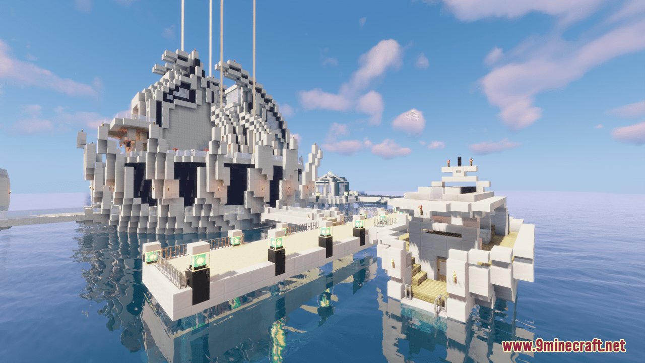 Lotus Map (1.21.4, 1.20.1) - Futuristic Ocean Mansion 55 1738617956 521 lotus map 1214 1201 futuristic ocean mansion