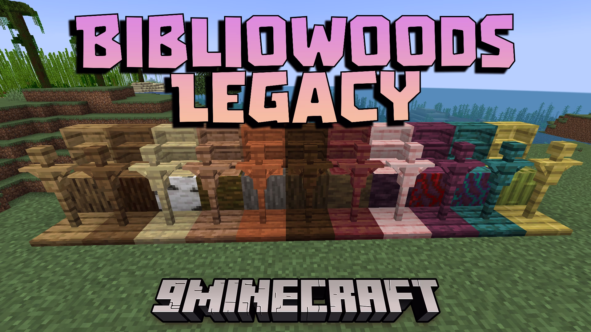 Bibliowoods legacy mod (1. 21. 1) – more wood variants for bibliocraft legacy mod