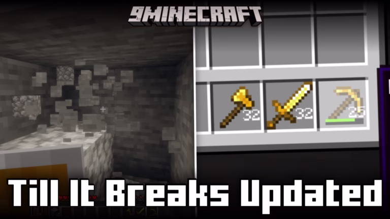 Till it breaks updated mod (1. 21. 4, 1. 21. 1) – displays durability on the item itself