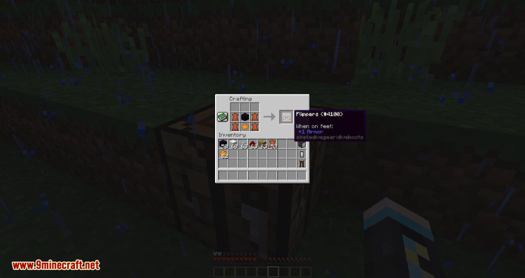 Simple Diving Gear Mod (1.21.3, 1.20.1) - Breathing Under Water Easily 72 Simple diving gear mod crafting recipes 5