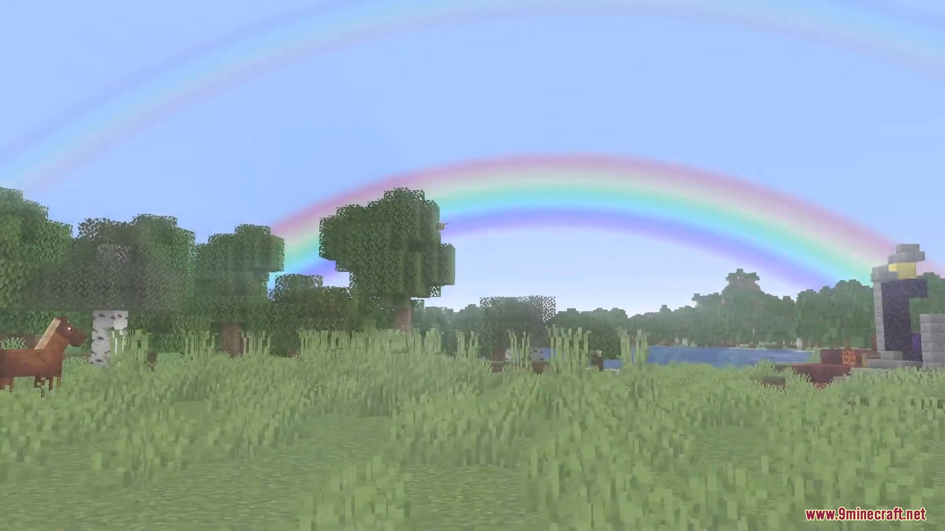 Rainbows Mod (1.21.3, 1.20.1) - Single And Double Rainbows 64 1741006537 421 rainbows mod 1213 1201 single and double rainbows