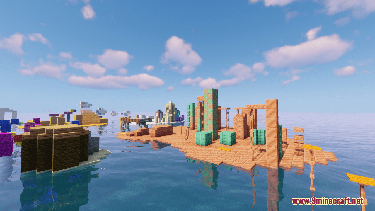 Islands Parkour Map (1.21.4, 1.20.1) - Exciting New Challenges 58 1741493628 964 islands parkour map 1214 1201 exciting new challenges