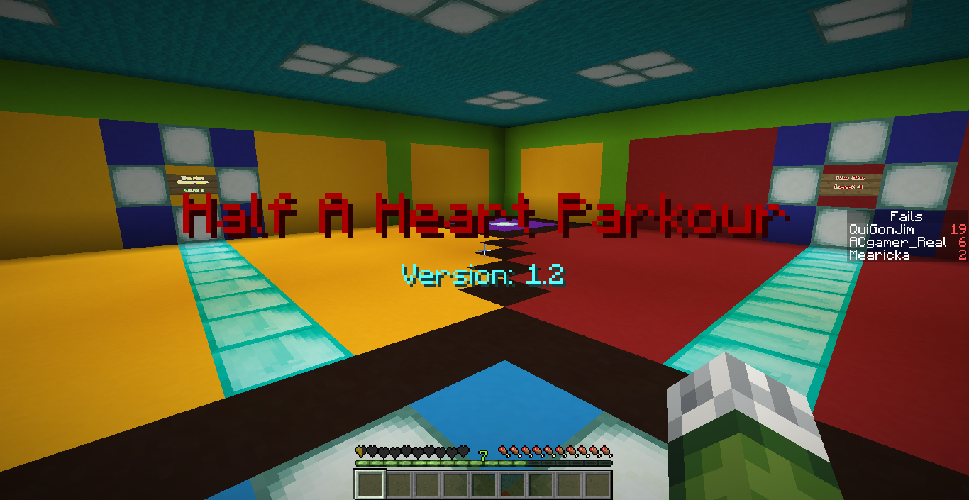 Half A Heart Parkour Map (1.21.4, 1.20.1) - No Heart To Waste! 47 1741697505 627 half a heart parkour map 1214 1201 no heart