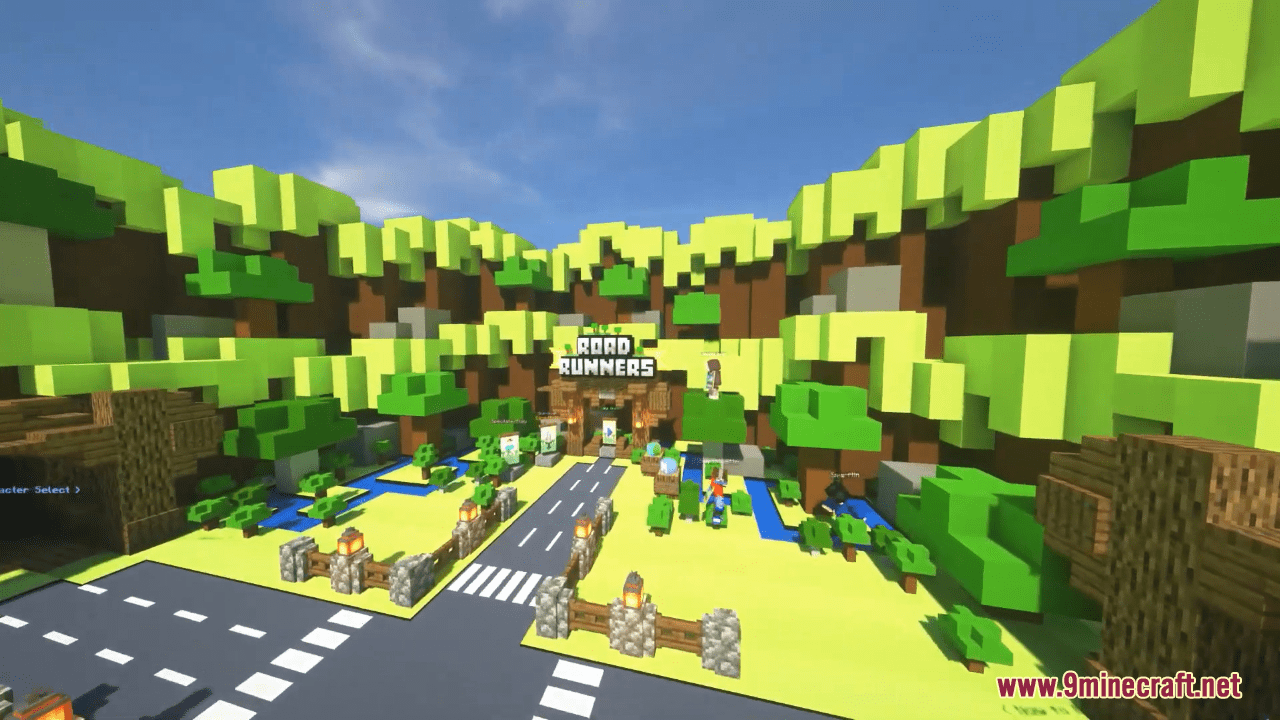 Road Runners Map (1.21.5, 1.20.1) - Crossy Road In Minecraft - Aadhu.com