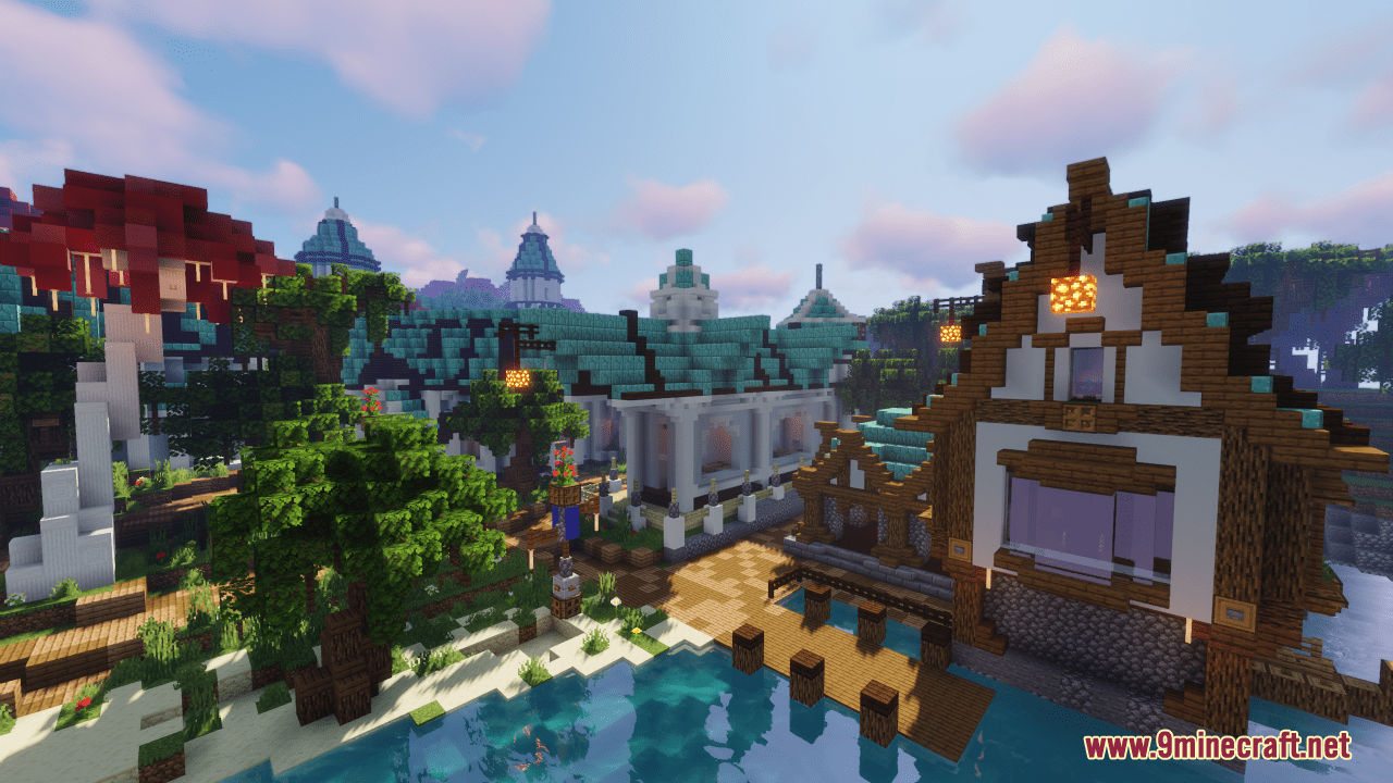 Elven Town Map (1.21.5, 1.20.1) - A Fantasy Dream 61 1743334817 494 elven town map 1215 1201 a fantasy dream
