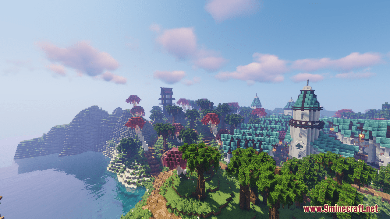 Elven Town Map (1.21.5, 1.20.1) - A Fantasy Dream 65 1743334819 939 elven town map 1215 1201 a fantasy dream