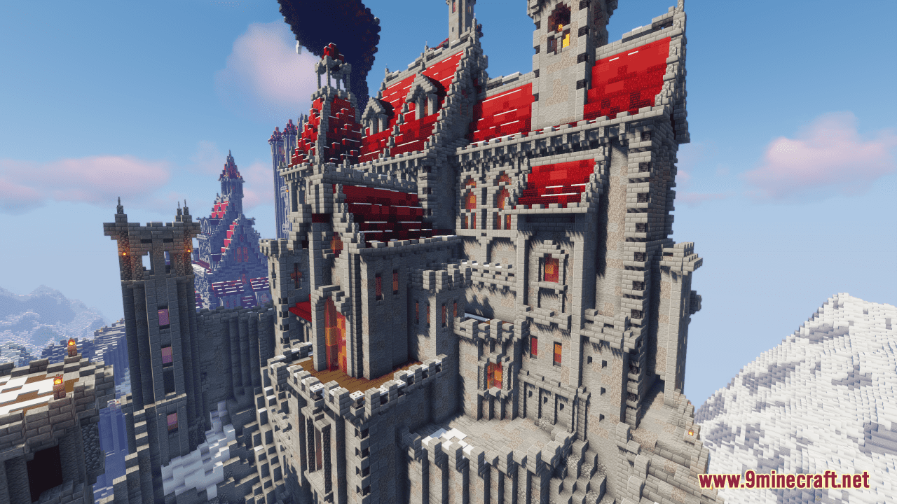 Castle In The Snowy Mountains Map (1.21.5, 1.20.1) - Amazing Castle ...