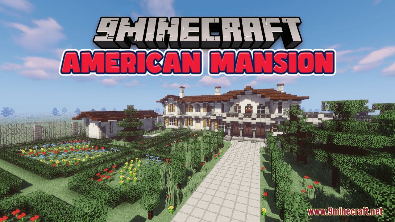American Mansion Map (1.21.4, 1.20.1) – Perfect For A Family