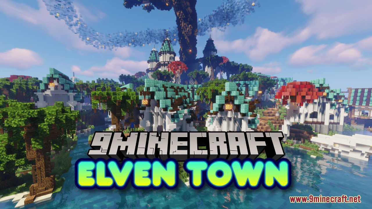 Elven Town Map (1.21.5, 1.20.1) - A Fantasy Dream 45 Elven town map 1215 1201 a fantasy dream