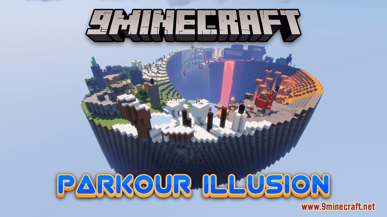 Parkour illusion map (1. 21. 4, 1. 20. 1) – mobius strip parkour
