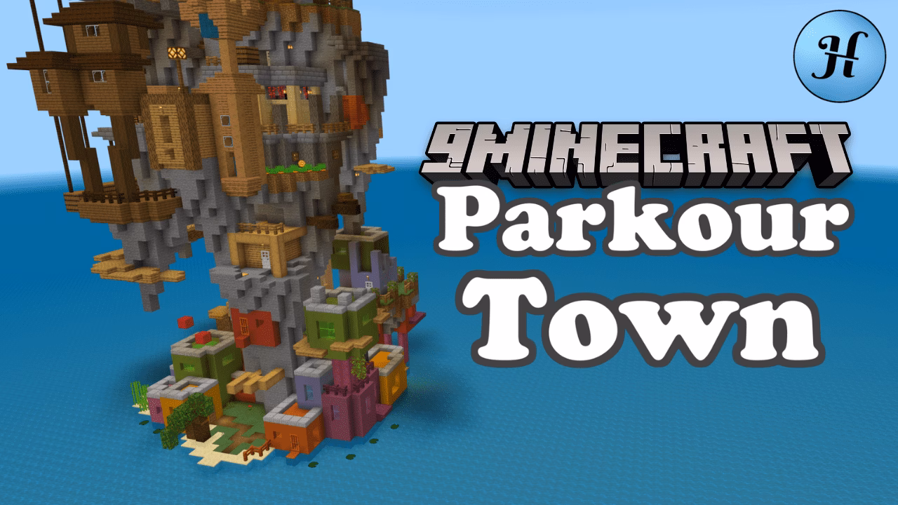 Parkour Town Map (1.21.5, 1.20.1) – How Fast Can You Climb? Parkour town map (1. 21. 5, 1. 20. 1) – how fast can you climb?