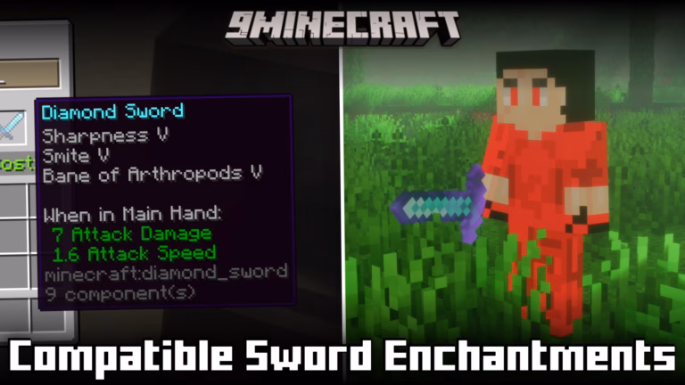 Compatible sword enchantments mod (1. 21. 4, 1. 21. 1) – makes mutually exclusive enchantments compatible