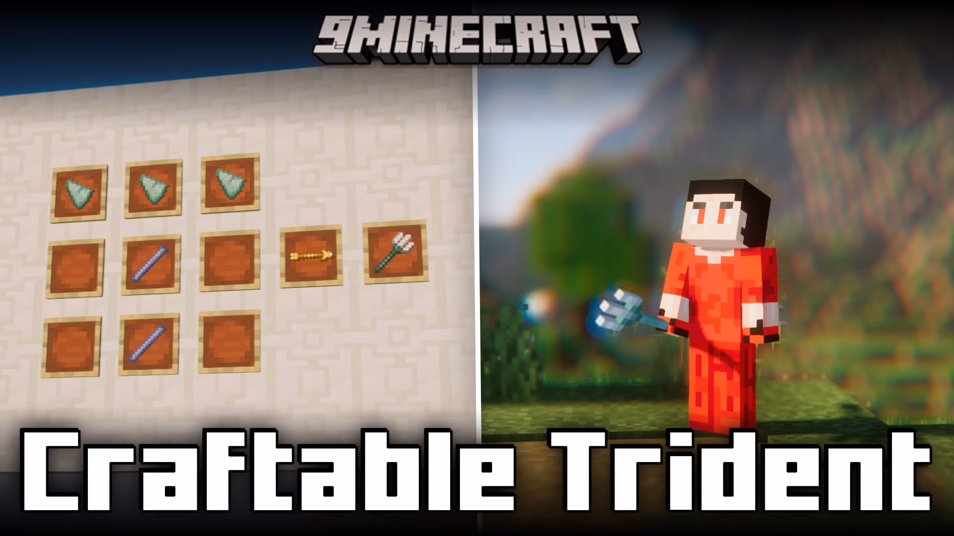 Craftable trident mod (1. 21. 4, 1. 20. 6) – adds a crafting recipe for tridents