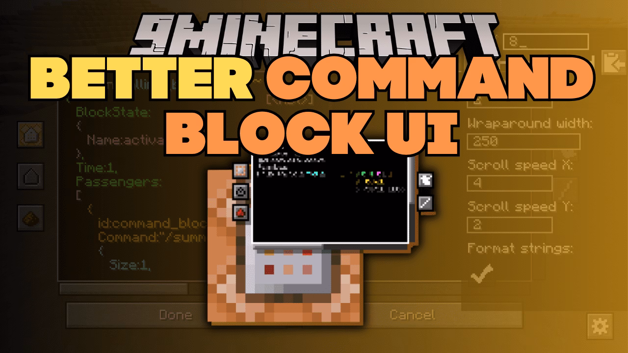 Better command block ui mod (1. 21. 4, 1. 20. 1) – new design for command block user interface